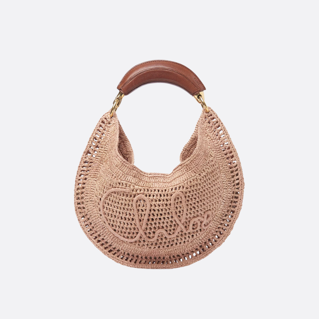 Chloé Hot Summer Banana Bag aus Raffia