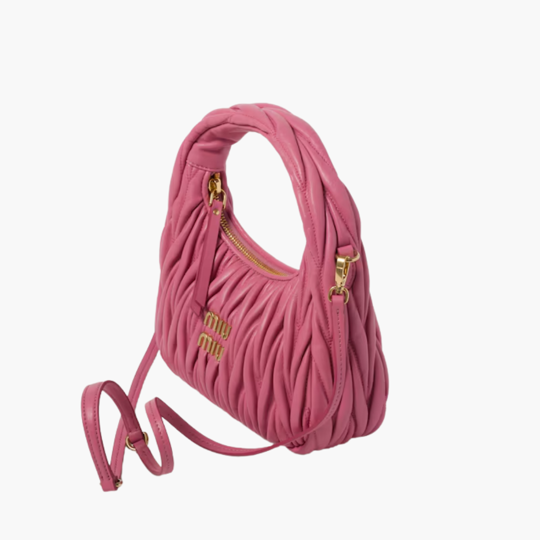 MIU MIU WANDER SCHULTERTASCHE AUS MATELASSÉ-NAPPALEDER