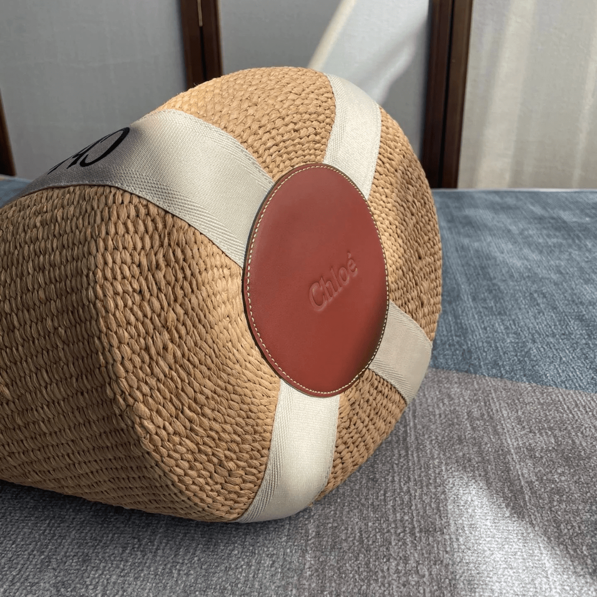 Chloé Woody Große Korbtasche