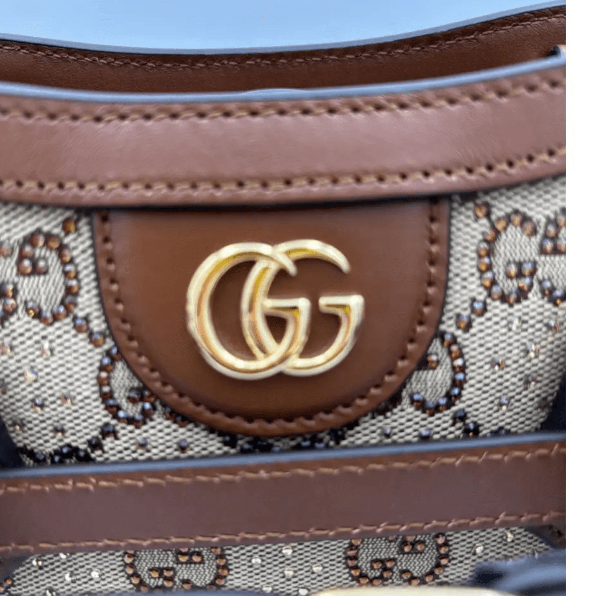 Gucci Diana Kleine Tote Tasche mit Kristallen