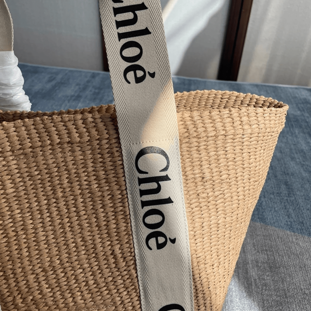 Chloé Woody Große Korbtasche