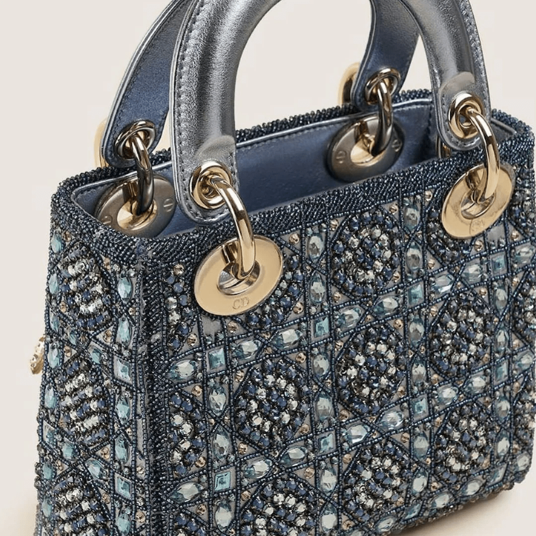 Lady Dior Mini Perlen Tasche
