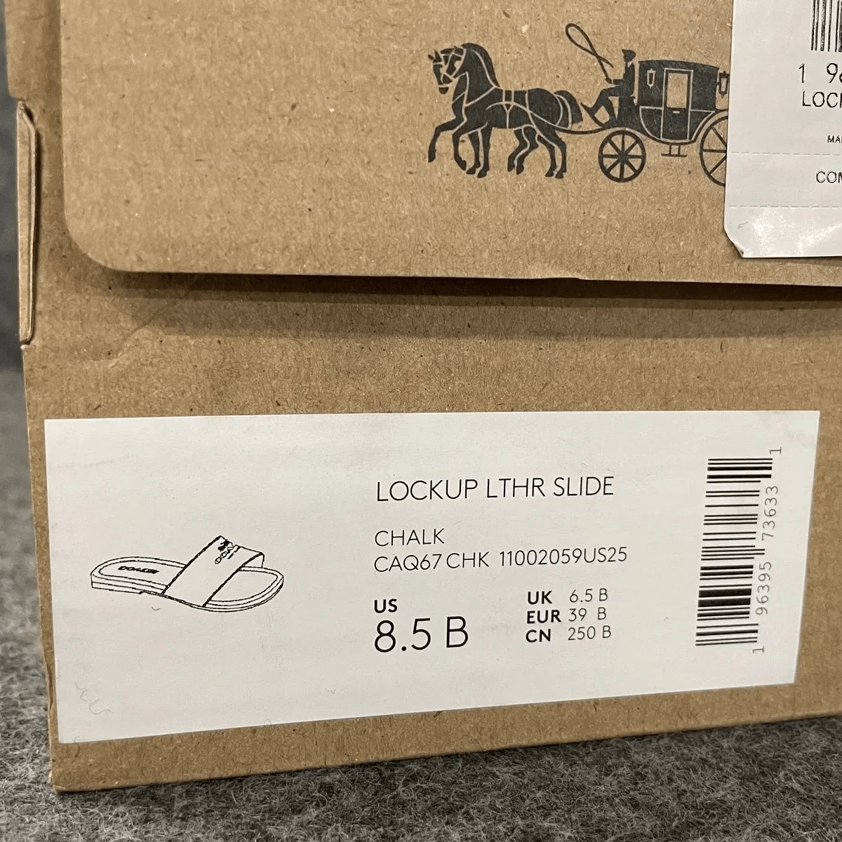 Coach Lockup Lederslide-Sandale