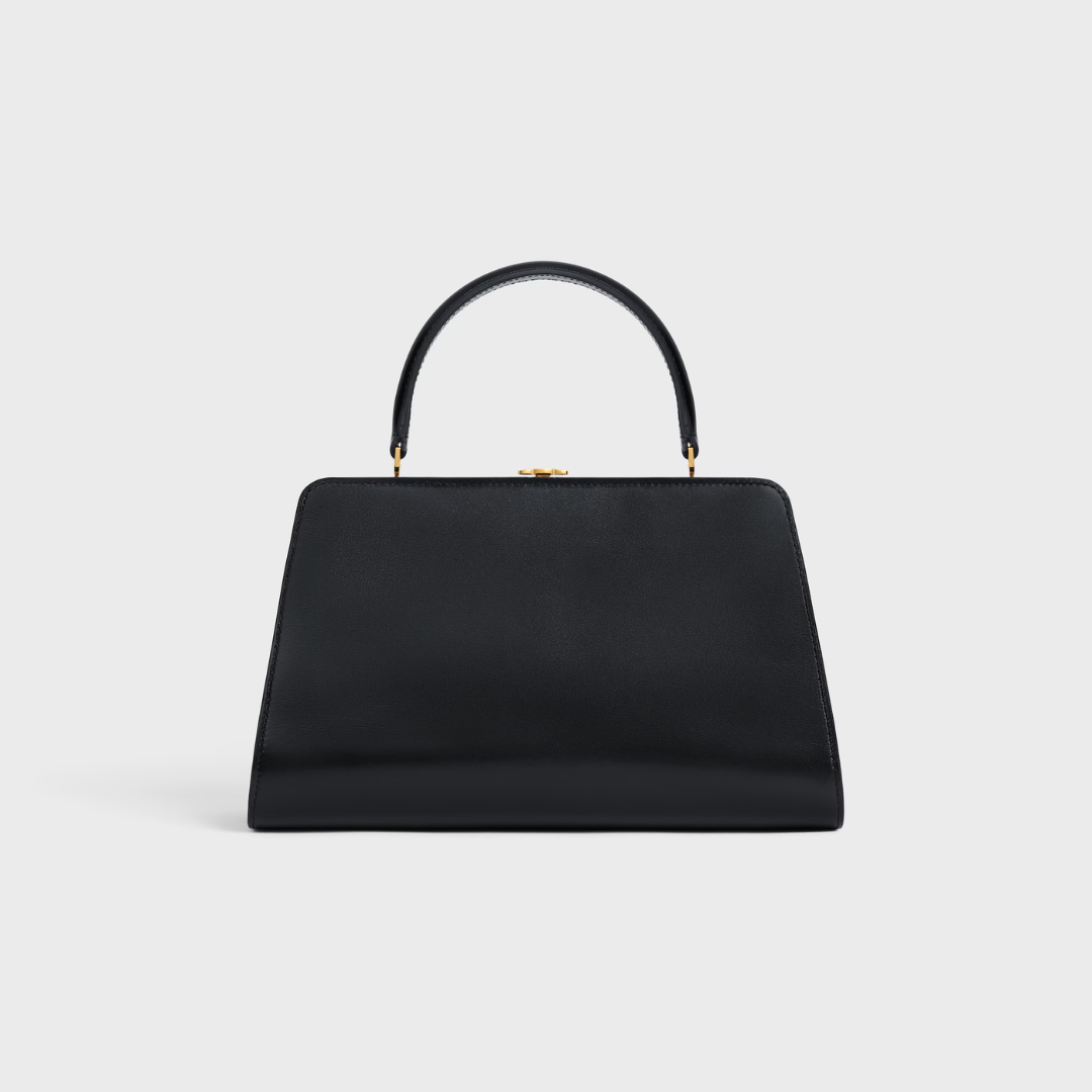 CELINE ANTOINETTE MITTELGROSSE TASCHE AUS SATINIERTEM KALBSLEDER – NATURFARBEN