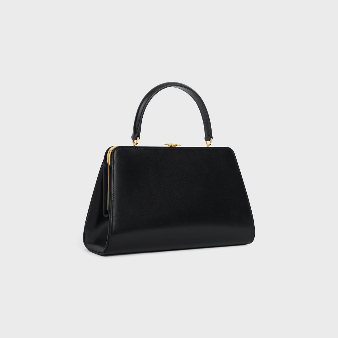 CELINE ANTOINETTE MITTELGROSSE TASCHE AUS SATINIERTEM KALBSLEDER – NATURFARBEN