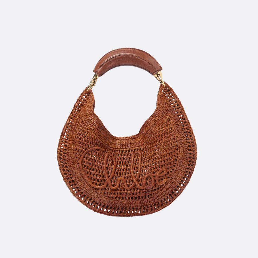 Chloé Hot Summer Banana Bag aus Raffia