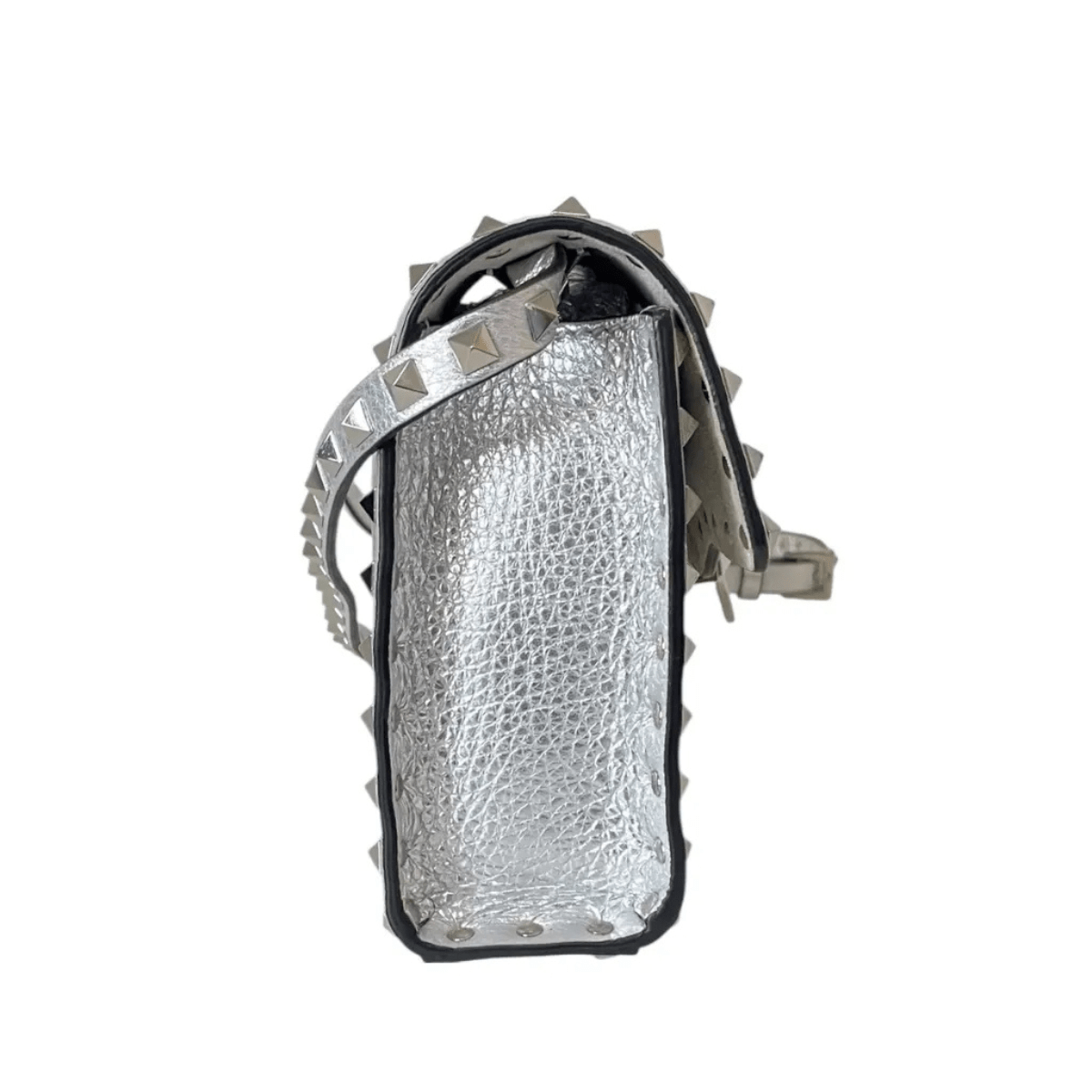 Valentino – Rockstud Silver Tasche & Pumps Set