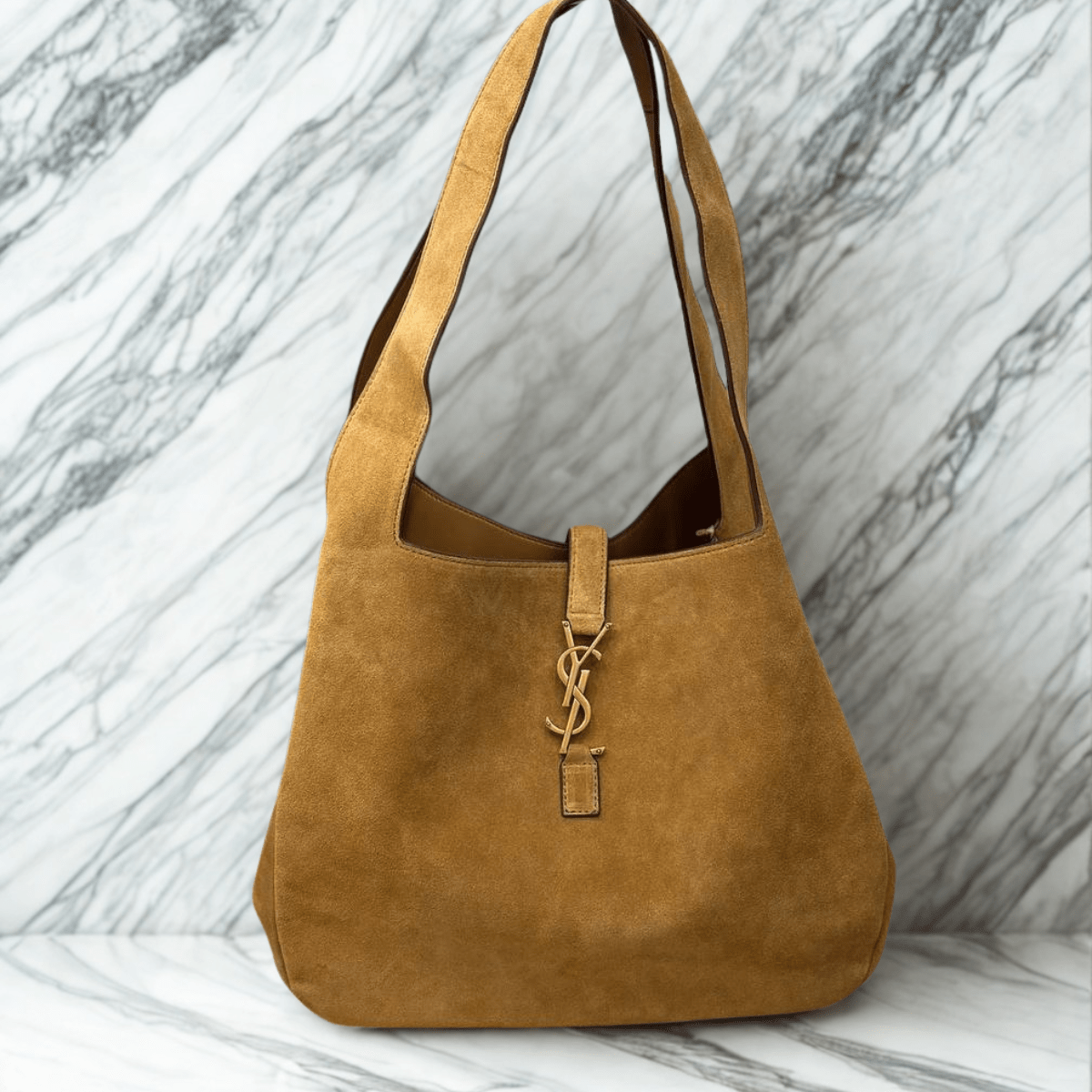 Saint Laurent – Le 5 à 7 Bea Tasche aus Wildleder