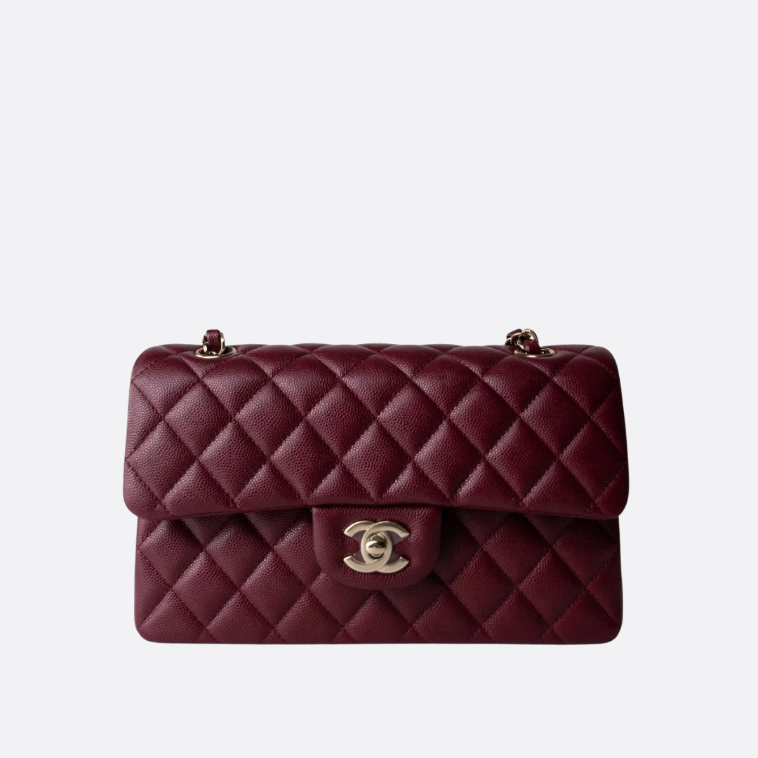Chanel Mini Single Flap Wein
