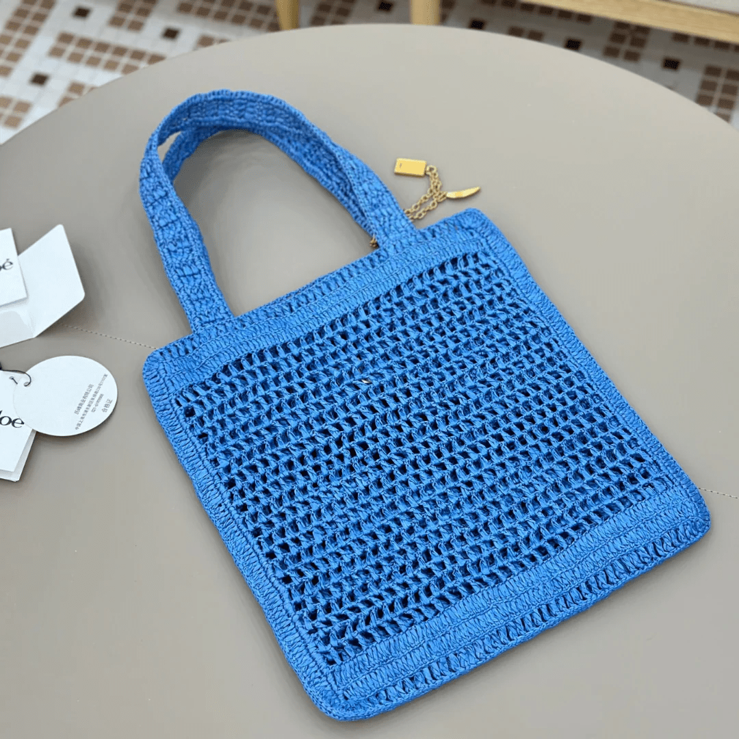 Chloé – Summer Banana Tasche aus Raffia