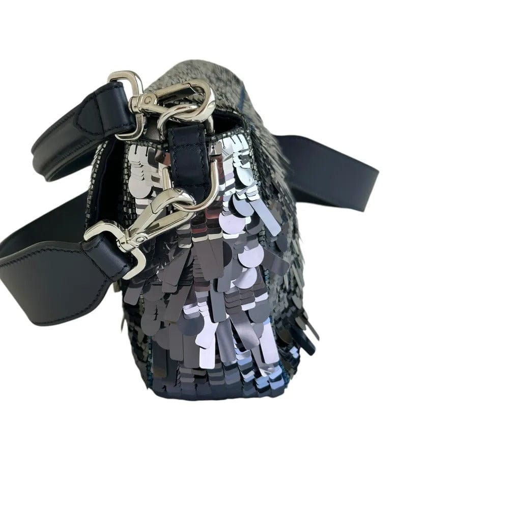 Fendi Baguette Bag in Blauen Pailletten und Leder