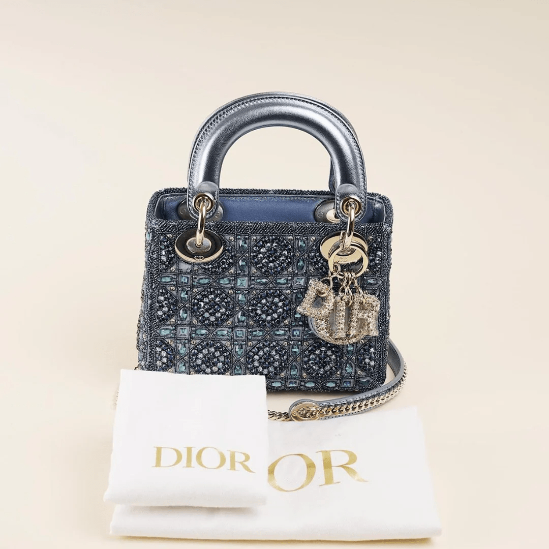 Lady Dior Mini Perlen Tasche